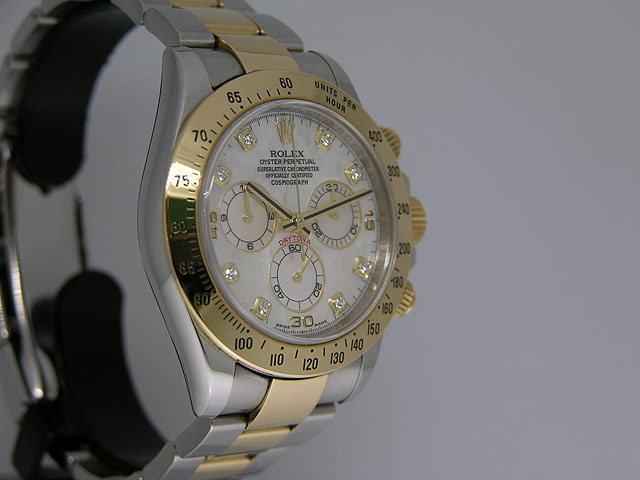 Rolex Daytona 116523 18K /SS M Series MOP Dial w Diamond markers $ 