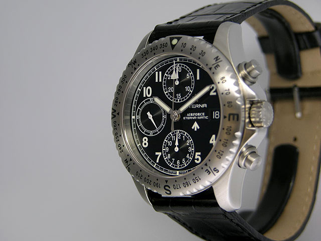 Eterna Airforce Auto Chronograph Ref 8418.41.40.1106 Stainless Steel $ 