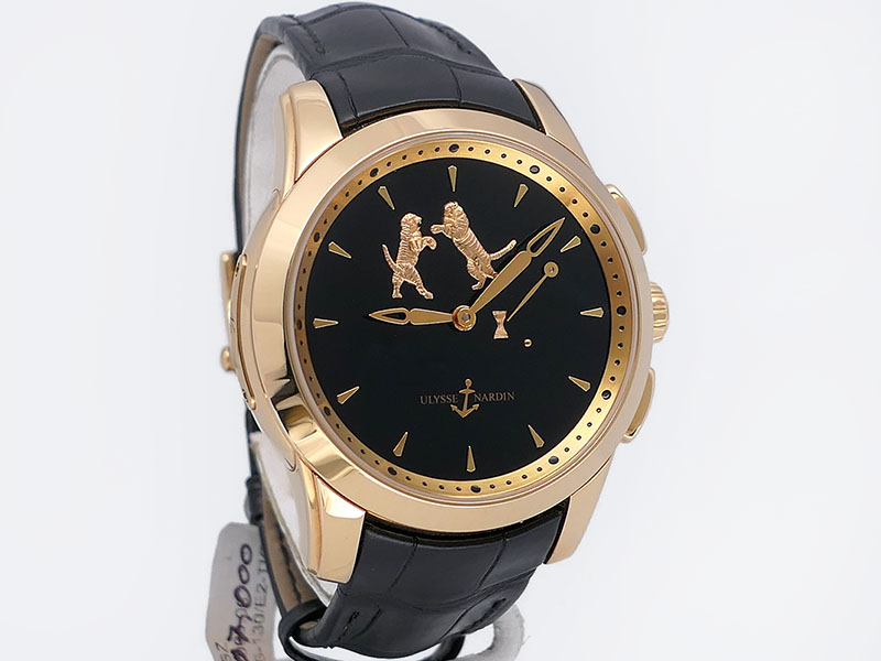 Ulysse Nardin Tiger Hourstriker 6106 130 E2 18k Rose Gold LT 43mm