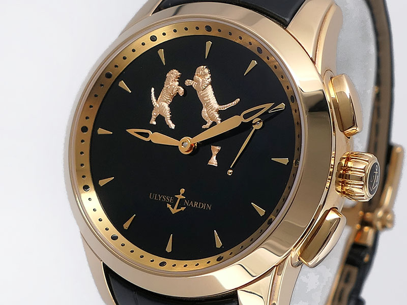 Ulysse Nardin Tiger Hourstriker 6106 130 E2 18k Rose Gold LT 43mm